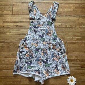 Marvel Avengers Comic Overall Shorts‎ Juniors Size Small
